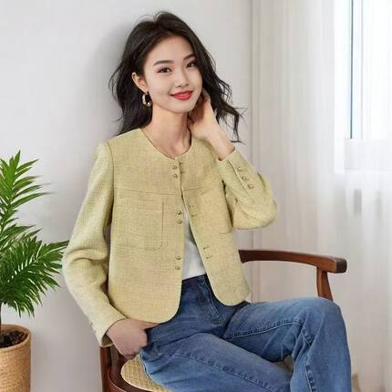 春季新款小香风超好看外套女短款高级感小个子气质减龄显瘦上衣女