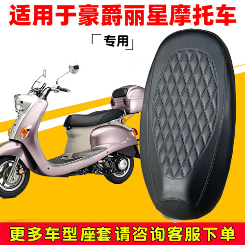 适用于豪爵丽星踏板摩托坐垫套HJ125T-3踏板车防水防晒座椅保护套
