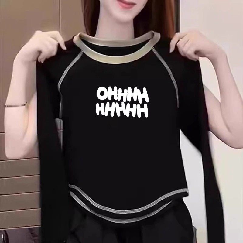 儿童纯棉插肩打底衫2026春秋洋气奥绒长袖T恤双面绒上衣女童冬装