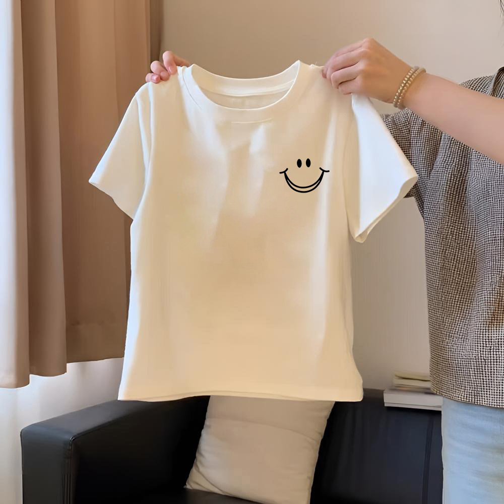 女童t恤2026新款儿童宽松短袖纯棉T恤夏季中大童学生薄款休闲上衣