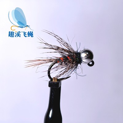 欧若飞钓毛钩手工精绑JIG 山鹑毛若虫 鳟鱼 北极茴 鲑鱼 华子