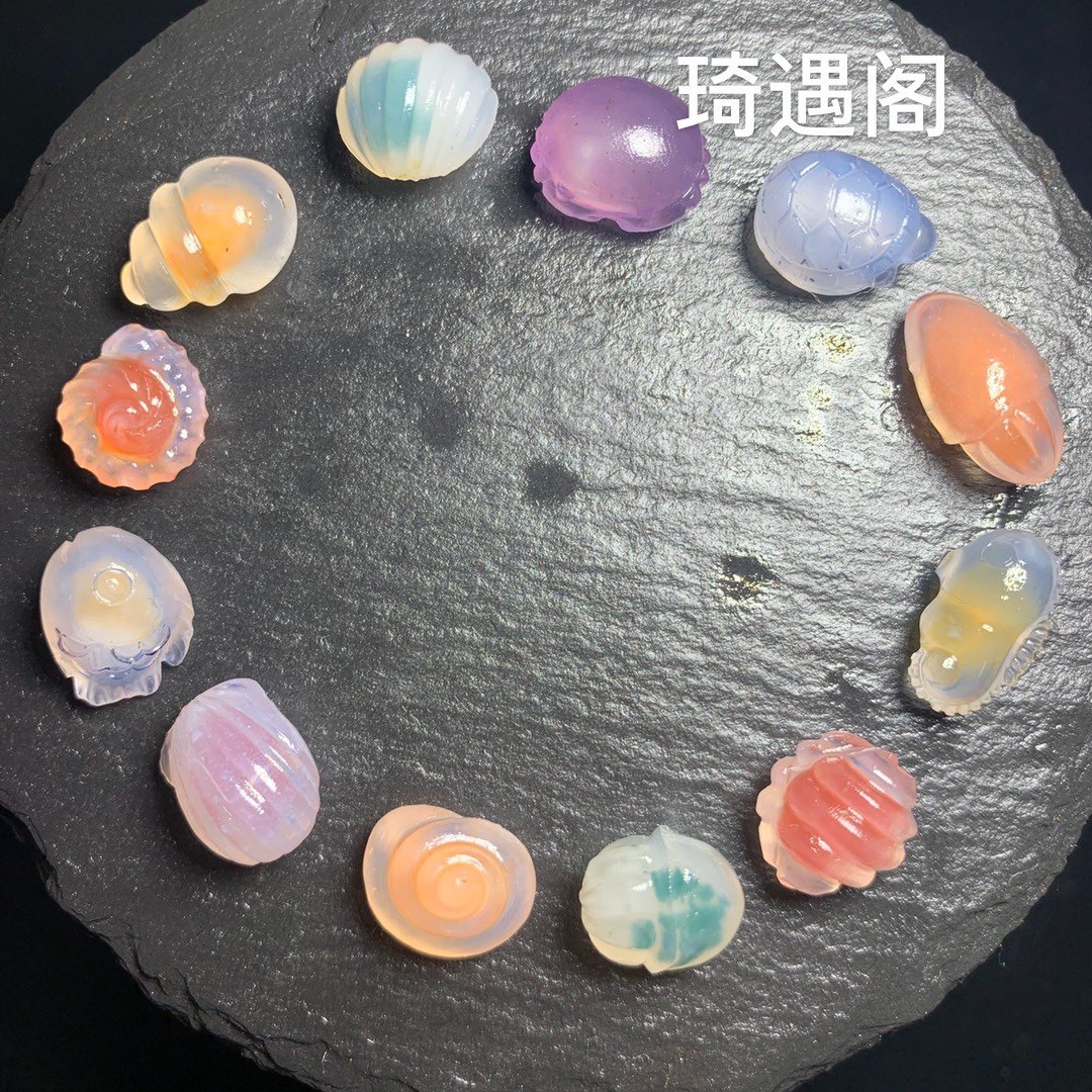阿拉善糖心玛瑙海鲜雕件手串定制链接