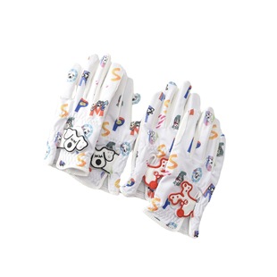 高尔夫手套儿童球童青少年双手正品春夏季小羊皮防晒滑golf球水洗