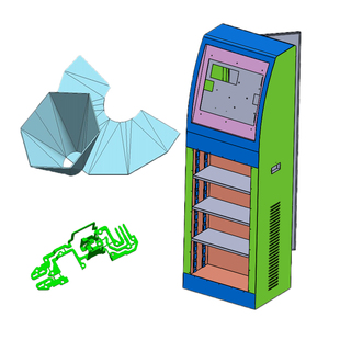 solidworks结构设计拆图展开机箱机柜creo修图三维建模cad测零件