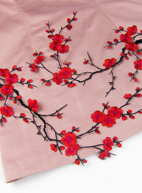 腊梅对称太极服diy有背胶辅料