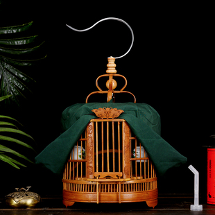 黄豆麻料玉鸟小型文鸟笼贝子颠颏红子相思小号老竹制黄腾鸟笼