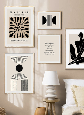 Abstract Body Line Art Leaves Posters Canvas Paintings Wall