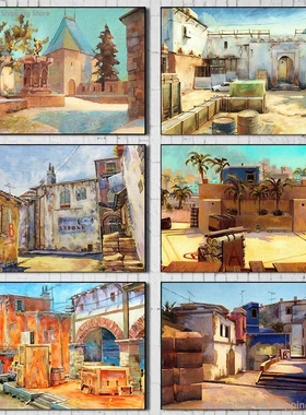 Popular Counter Strike Cs Go Gun Shooting Game Scene Poster