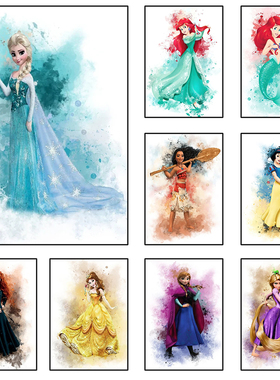 MINISO Nordic Princess Canvas Art Paintings Wall Art Poster