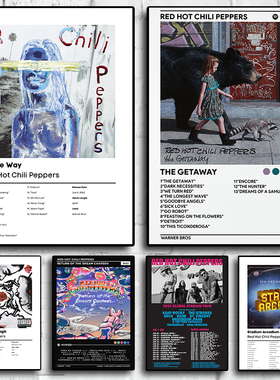 Popular Rock Band Red Hot Chili Peppers Music Album Poster