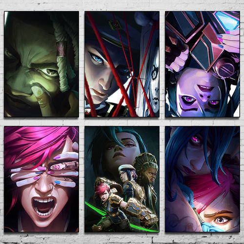 League of Legends Animated Battle Two Cities Arcane Poster