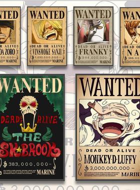 One Piece Anime Poster  Luffy Ace Nami Zoro Sanji Wall Art