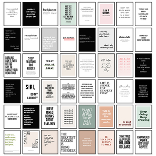 Nordic Motivational Text Art Posters Prints Letters Canvas