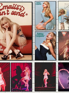 Popular Singer Sabrina Carpenter Portrait Goddess Art Poster