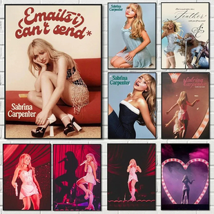 Popular Singer Sabrina Carpenter Portrait Goddess Art Poster