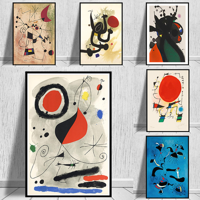 Modern Joan Miro Surrealism Art Posters Prints Canvas Paints