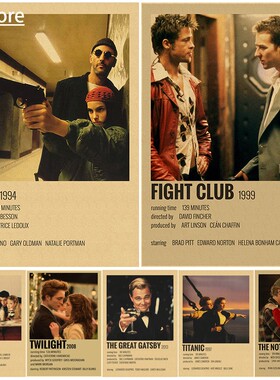 Classic Movie TV Collection Leon Titanic Retro Posters Decor