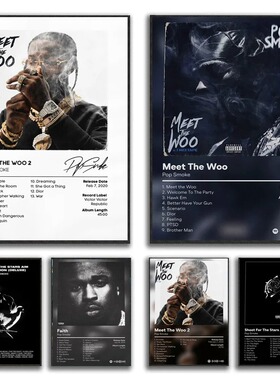 Pop Poster Smoke Meet The Woo 2 Shoot Aim Moon Music Album