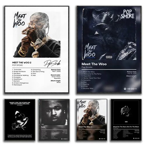 Pop Poster Smoke Meet The Woo 2 Shoot Aim Moon Music Album