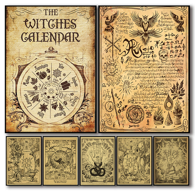 Medieval Witchcraft Poster Painting Magic and Mysterious