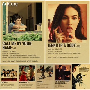 Classic Film Retro Posters Hot Movie Call Me By Your Name