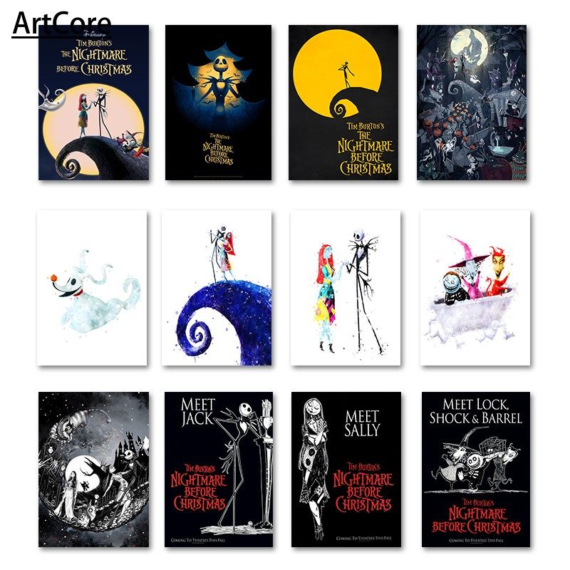 Classic movie 'Nightmare Before Christmas' Jack Art Poster