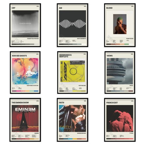 Music Album Star Poster Hip Hop Posters Canvas Decor Picture