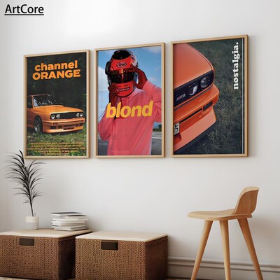 Modern Racing Blond Frank Ocean Cars Rap Hypebeast Posters
