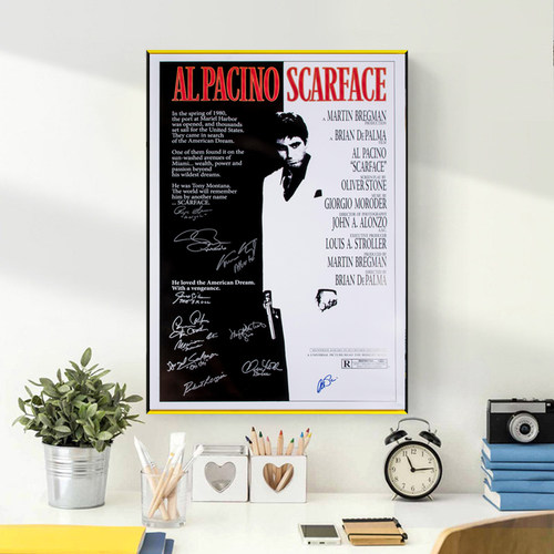 Signature Movie Scarface Painting Poster Print Decorative