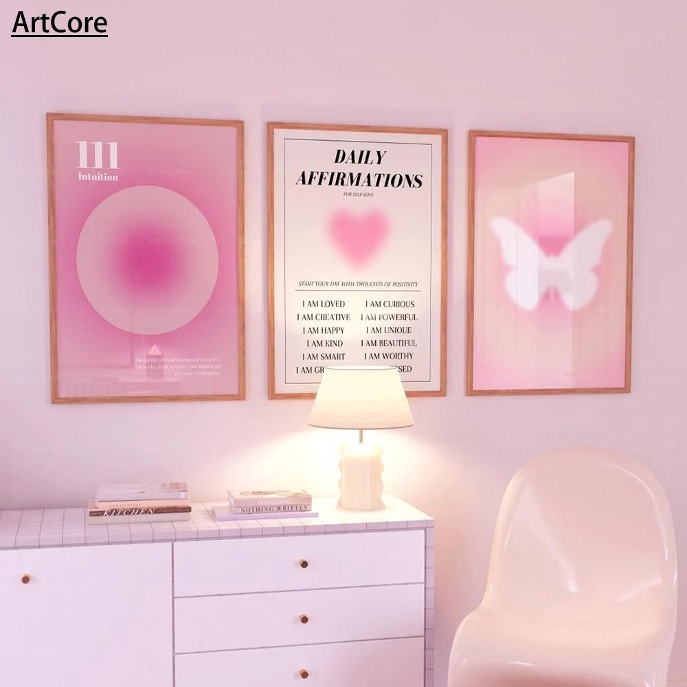 Pink Aura Affirmation Trust Graident Spiritual Angel Numbers