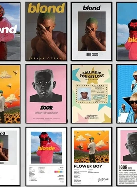 Tyler The Creator  Frank Ocean Blonde Poster  Hip Hop Music