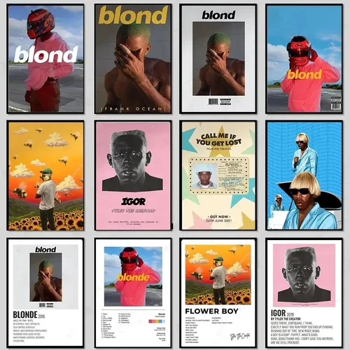Tyler The Creator  Frank Ocean Blonde Poster  Hip Hop Music