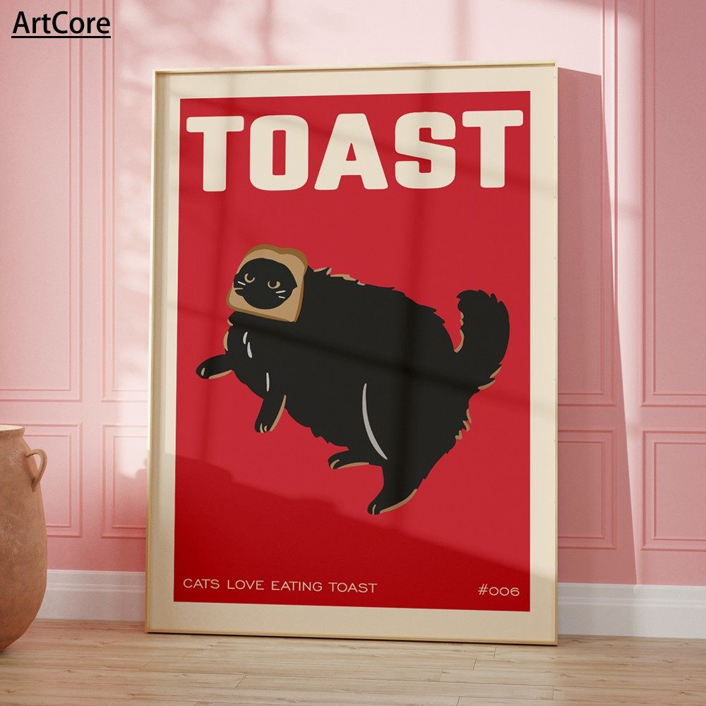 Black Cat Breakfast Toast Lover Gift Cat Doing Things Quotes