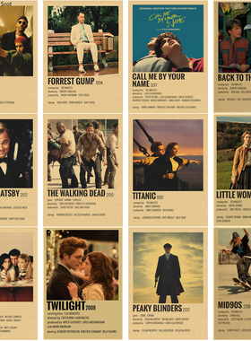 Movie TV Anime Leon Mid90s Titanic Retro Vintage Art Poster