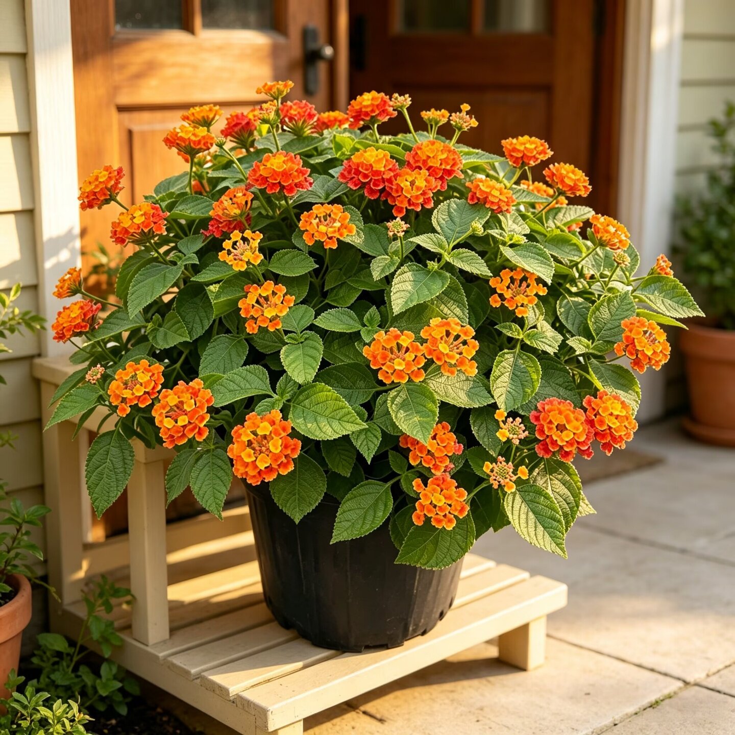 五色梅盆栽耐热耐晒阳台庭院花园植物五色梅棒棒糖四季花卉马樱丹