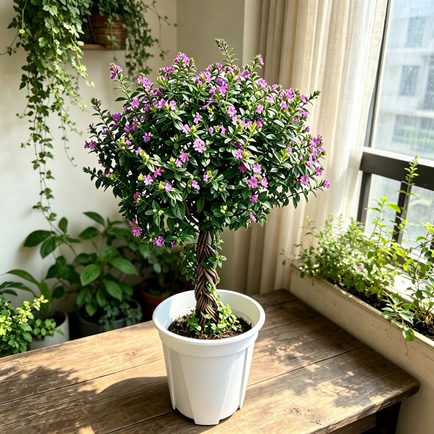 满天星棒棒糖盆栽阳台花园造型花卉耐热耐晒易成活带花图片