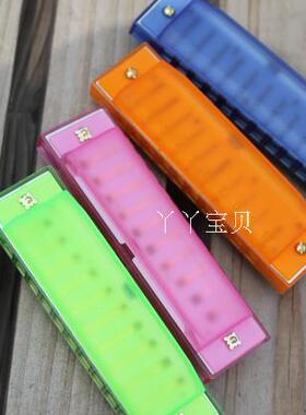 环保塑料口琴奥尔夫乐器儿童口风琴音乐启蒙10孔教具调音琴乐器