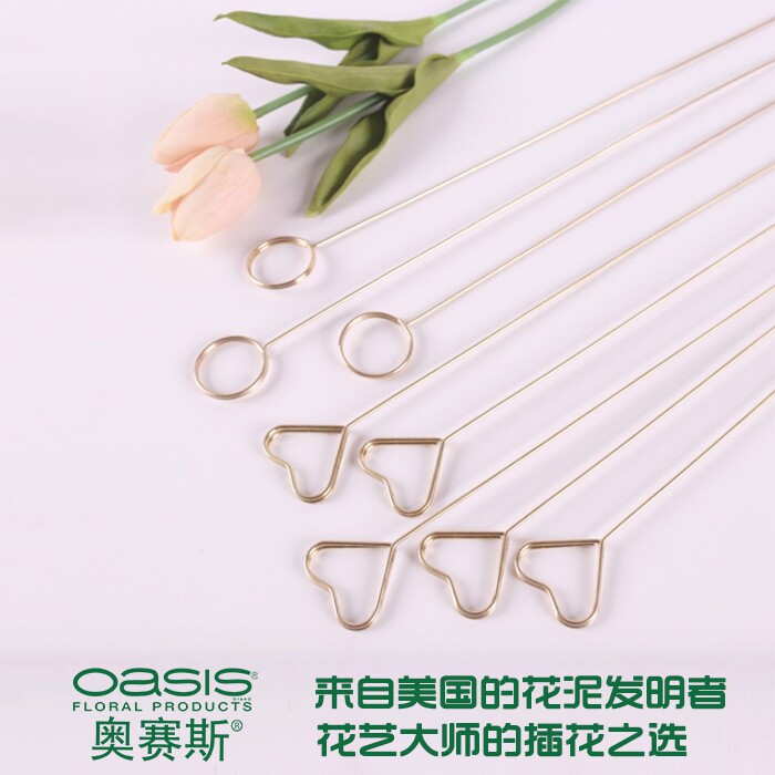 ins风金属卡片夹卡片插花束插签鲜花装饰婚庆用品信件礼物插条