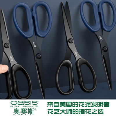 黑刃得力剪刀防锈剪丝带剪纸