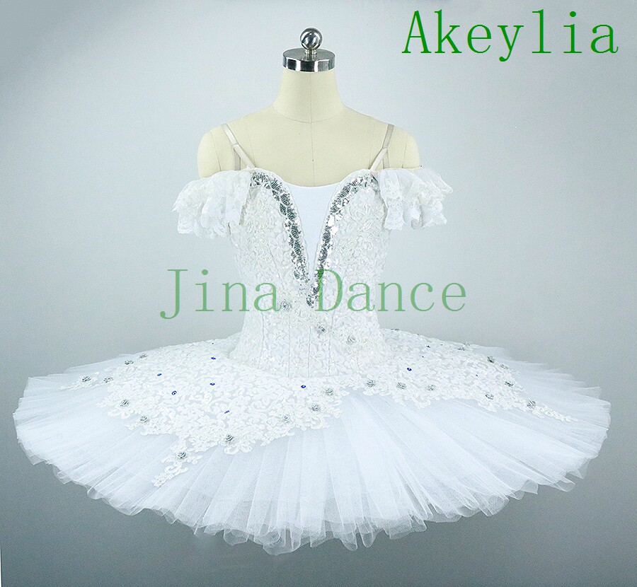 白色睡美人tutu芭蕾舞裙成人独舞冰雪皇后专业芭蕾舞比赛蓬蓬裙