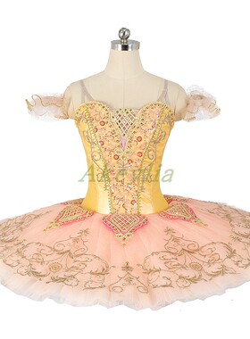 Jina dance 水蜜桃色芭蕾舞睡美人专业比赛TUTU芭蕾舞表演出考级