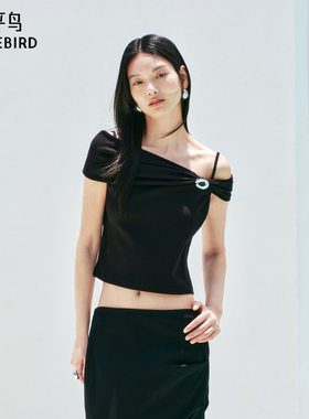 【商场同款】太平鸟女装2025年夏季新款摩登短袖T恤A1CNF2531