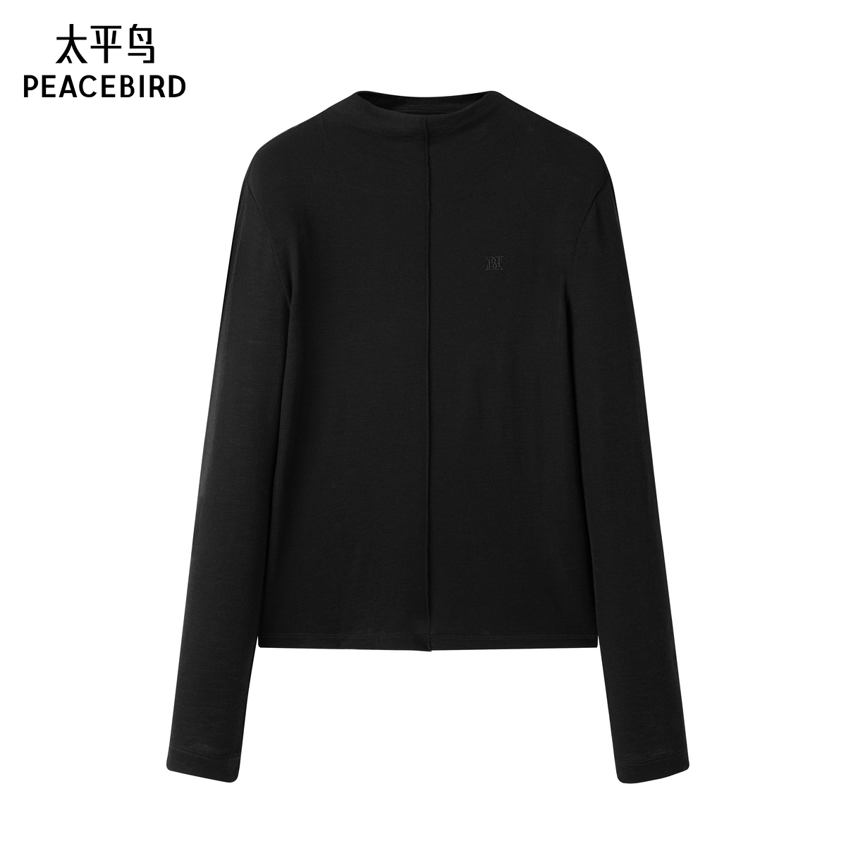 太平鸟年冬季款纯羊毛针织打底衫A1CPE431