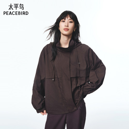 【商场同款】太平鸟通勤休闲25新宽松落肩利落短外套女A3BBF3327