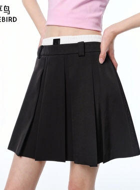 【商场同款】太平鸟女装2025夏季新款挺括垂顺半身短裙A3GEF2129