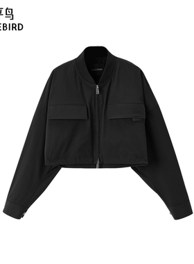 太平鸟女装年春季新款撞色短款外套A3BBE1459