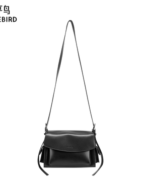 【商场同款】太平鸟黑色单肩包女士包袋2025年新款高级A1YFF4353