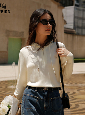 太平鸟女装年秋冬款连帽线套衫A1EEE414N