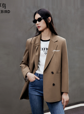 太平鸟学院风西装外套女春款美拉德A1BAD3305