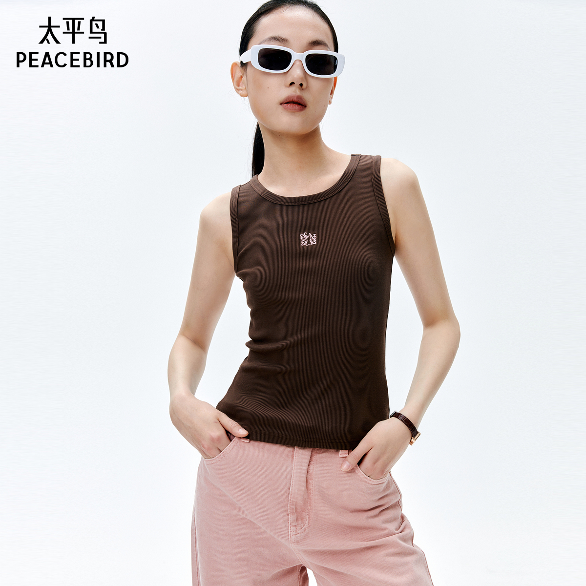 太平鸟女装年春季款百搭针织背心A1CQE1524s